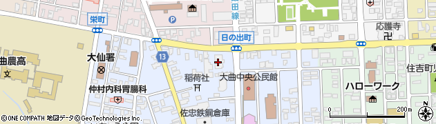 ＪＡ秋田おばこ大曲周辺の地図