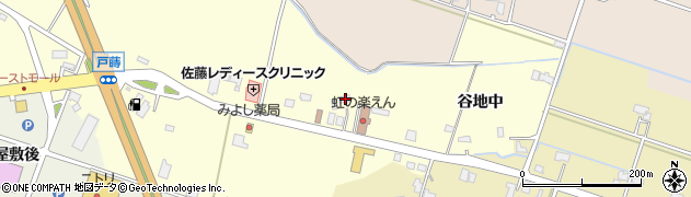 秋田県大仙市戸蒔谷地添47周辺の地図