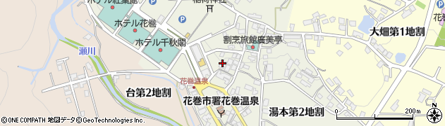 岩手県花巻市湯本（第１地割）周辺の地図
