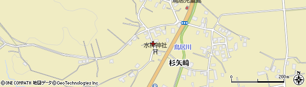 秋田県大仙市大曲西根（杉矢崎）周辺の地図