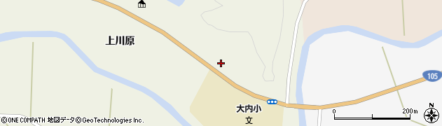 秋田県由利本荘市松本小及位野58周辺の地図