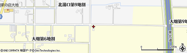 岩手県花巻市大畑第８地割周辺の地図