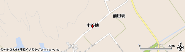 秋田県由利本荘市岩谷麓（中谷地）周辺の地図