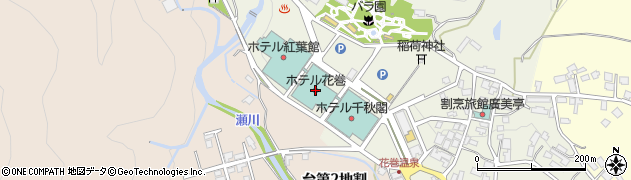 ホテル花巻周辺の地図