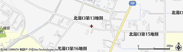 岩手県花巻市北湯口（第１３地割）周辺の地図