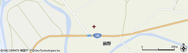 秋田県由利本荘市松本（谷地下）周辺の地図