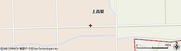 秋田県大仙市高梨上高梨168周辺の地図