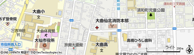 NAGAHAMA COFFEE ビーンズ大曲店周辺の地図