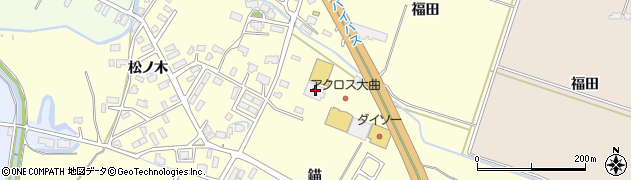 秋田県大仙市戸蒔錨169周辺の地図