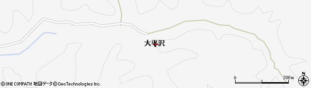 秋田県秋田市雄和萱ケ沢大平沢周辺の地図