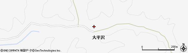秋田県秋田市雄和萱ケ沢大平沢45周辺の地図