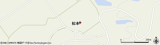 秋田県由利本荘市松本道上周辺の地図