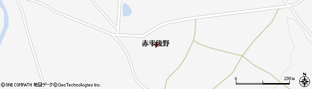 秋田県大仙市南外赤平後野周辺の地図