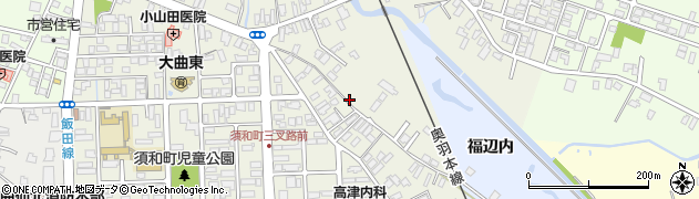 秋田県大仙市大曲須和町2丁目周辺の地図