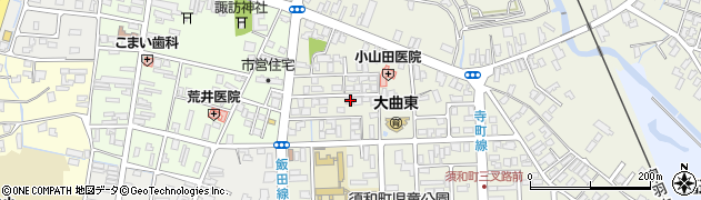 秋田県大仙市大曲須和町1丁目周辺の地図