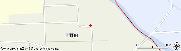 秋田県大仙市上野田（川添）周辺の地図