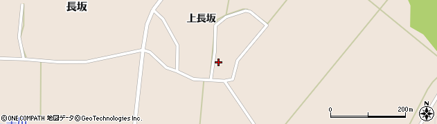 秋田県由利本荘市長坂上長坂158周辺の地図