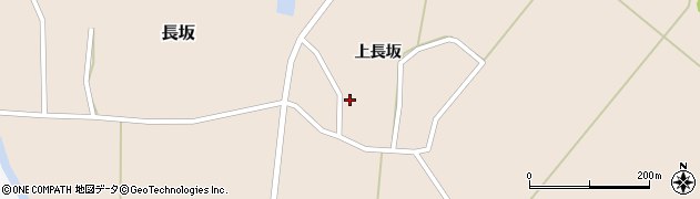 秋田県由利本荘市長坂上長坂168周辺の地図
