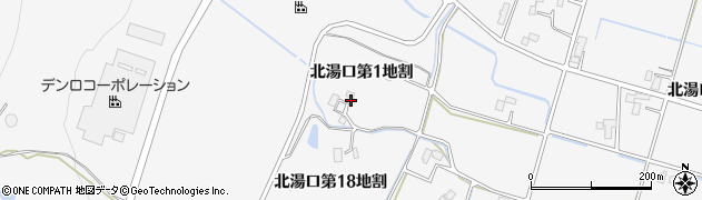 岩手県花巻市北湯口（第１地割）周辺の地図