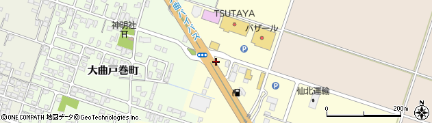 秋田県大仙市戸蒔（東）周辺の地図
