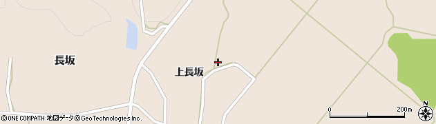 秋田県由利本荘市長坂（前谷地）周辺の地図