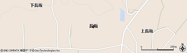 秋田県由利本荘市長坂周辺の地図