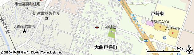 秋田県大仙市大曲戸巻町8周辺の地図
