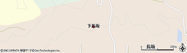秋田県由利本荘市長坂下長坂周辺の地図