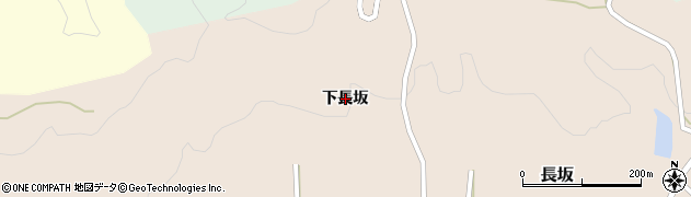 秋田県由利本荘市長坂（下長坂）周辺の地図
