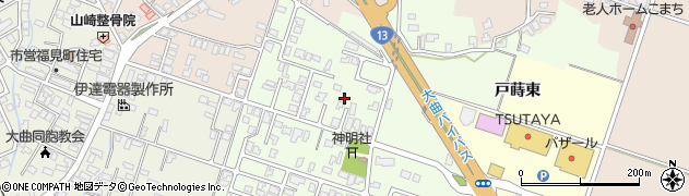 秋田県大仙市大曲戸巻町10周辺の地図