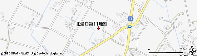 岩手県花巻市北湯口第１１地割周辺の地図