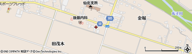 秋田県大仙市高梨田茂木92周辺の地図