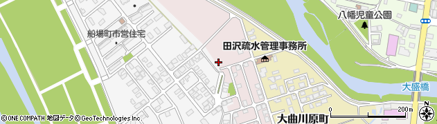 秋田県大仙市大曲緑町周辺の地図
