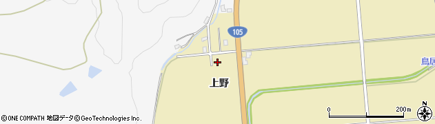秋田県大仙市大曲西根（上野）周辺の地図