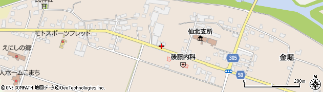 秋田県大仙市高梨田茂木48周辺の地図