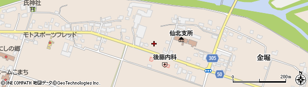 秋田県大仙市高梨田茂木周辺の地図
