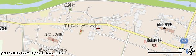 秋田県大仙市高梨田茂木69周辺の地図