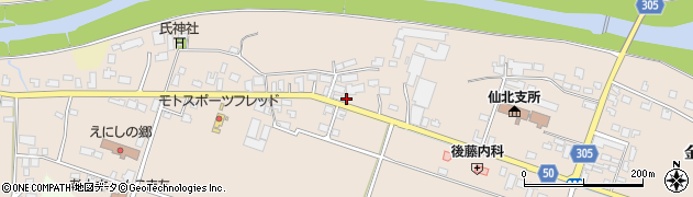 秋田県大仙市高梨田茂木66周辺の地図