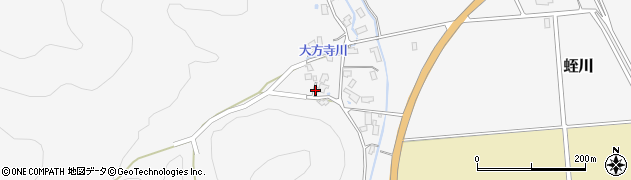 秋田県大仙市蛭川（石山下）周辺の地図