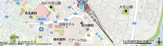 ホテルルートイン大曲駅前周辺の地図