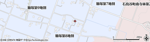 岩手県花巻市糠塚第８地割周辺の地図