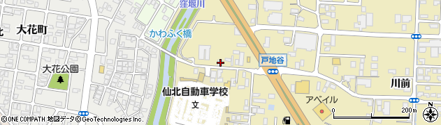 秋田県大仙市戸地谷大和田366周辺の地図