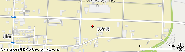 秋田県大仙市戸地谷天ケ沢周辺の地図