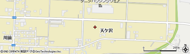 秋田県大仙市戸地谷（天ケ沢）周辺の地図