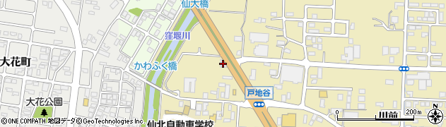 秋田県大仙市戸地谷大和田378周辺の地図