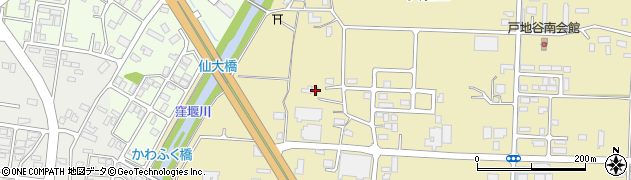 秋田県大仙市戸地谷大和田122周辺の地図