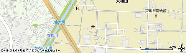 秋田県大仙市戸地谷大和田126周辺の地図