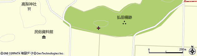 払田柵跡周辺の地図