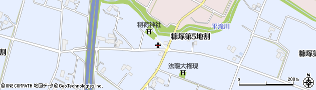 岩手県花巻市糠塚（第５地割）周辺の地図