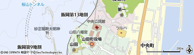 山田町社協指定訪問介護事業所周辺の地図